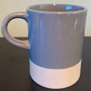 DESIGN PAC Dipped Glossy Gray Glazed and Unglazed Earthenware Coffee Tea Mug